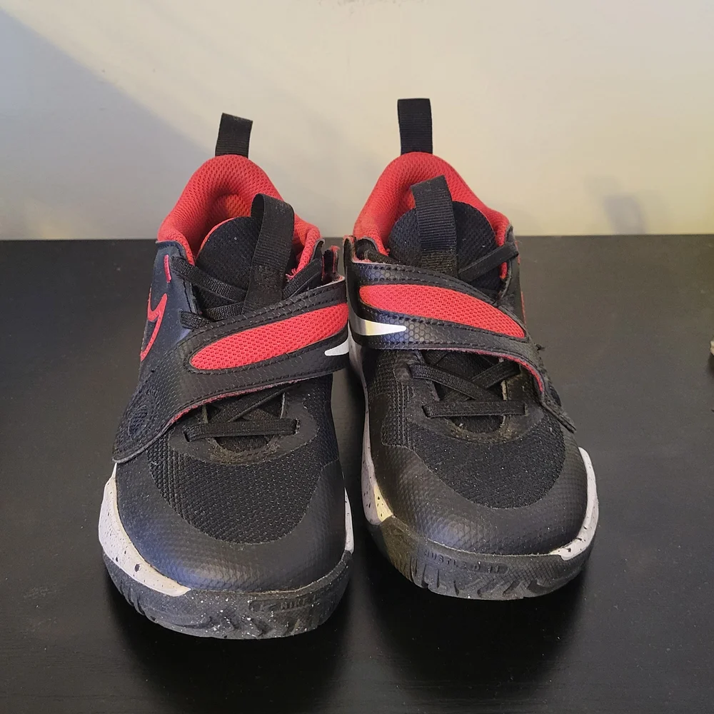 Nike Kids Black and Red Athletic Shoes - Brand: